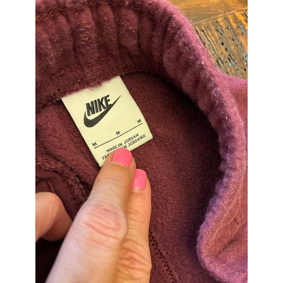 Nike Maroon Jogger Sweatpants, Men's Size Medium - Picture 2 of 3